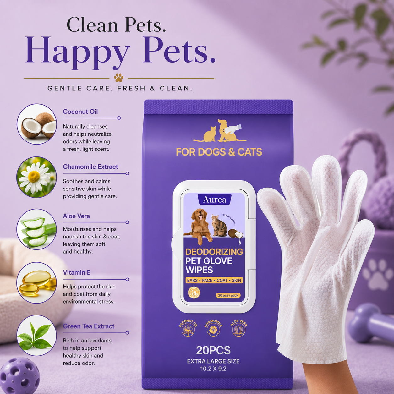 Auréa™ Pet Wipes