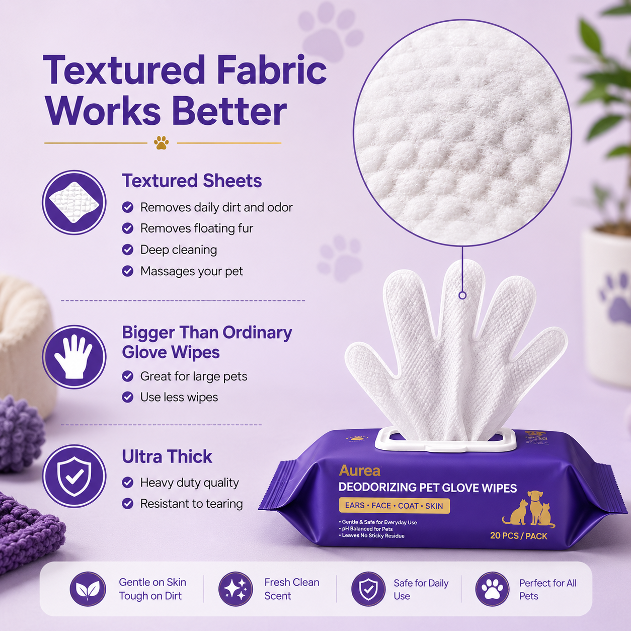 Auréa™ Pet Wipes
